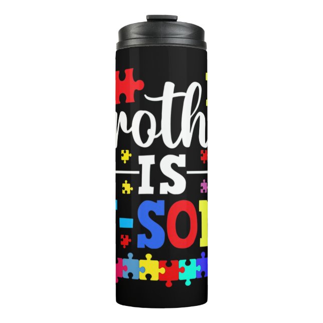 Garrafa Térmica Esta design de conscientização do autismo é incrív (Frente)