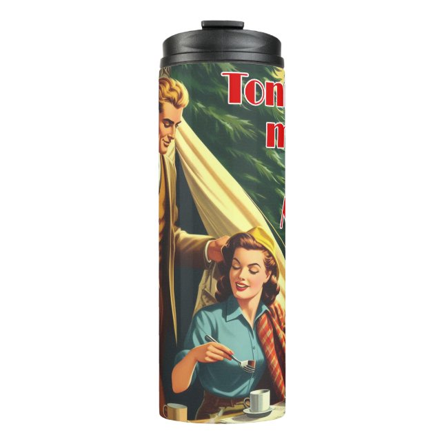 Garrafa Térmica Esta Noite Pode Ter Acampamento Mensageiro (Frente)