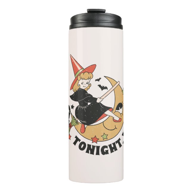 Garrafa Térmica Esta Noite Voamos Com A Bruxa Bonita (Frente)