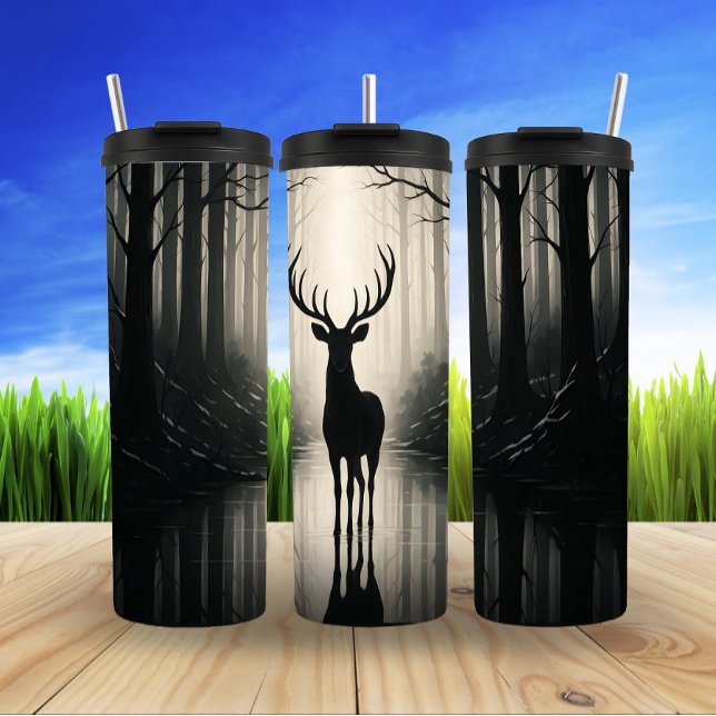 Garrafa Térmica Estágio Místico, Reflexões Florestais (Criador carregado)