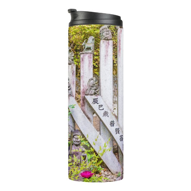 Garrafa Térmica estátuas de Buda no templo Senko-ji (Rotação à direita)