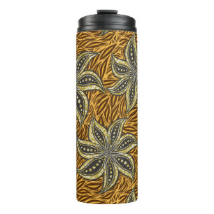 Garrafa Térmica Estilo de Batik Floral Abstrato africano