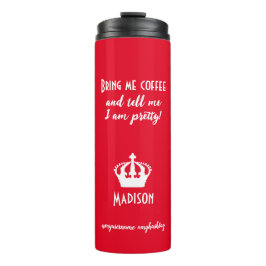 Garrafa Térmica Estilo de Nome Personalizado do Café Engraçado