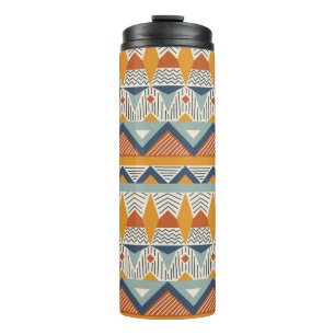Garrafa Térmica Estilo Navajo - Design de padrão sem costura
