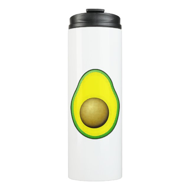 Garrafa Térmica Estilo Vintage Desenho Avocado (Frente)
