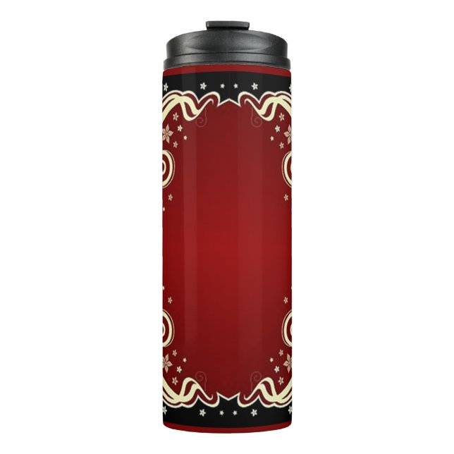 Garrafa Térmica Estilos Clássicos de Rolagem (Frente)