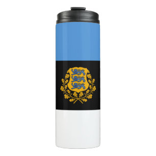 Garrafa Térmica Estonia Travel Mug, patriotic Estonian Flag