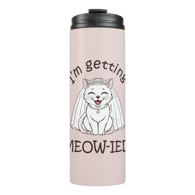 Garrafa Térmica Estou a ficar meow-ied! (Frente)