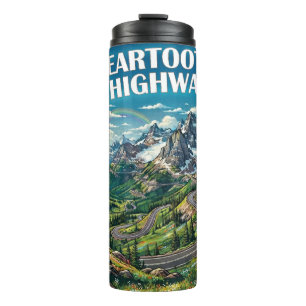 Garrafa Térmica Estrada Beartooth Montana Wyoming Arco-íris
