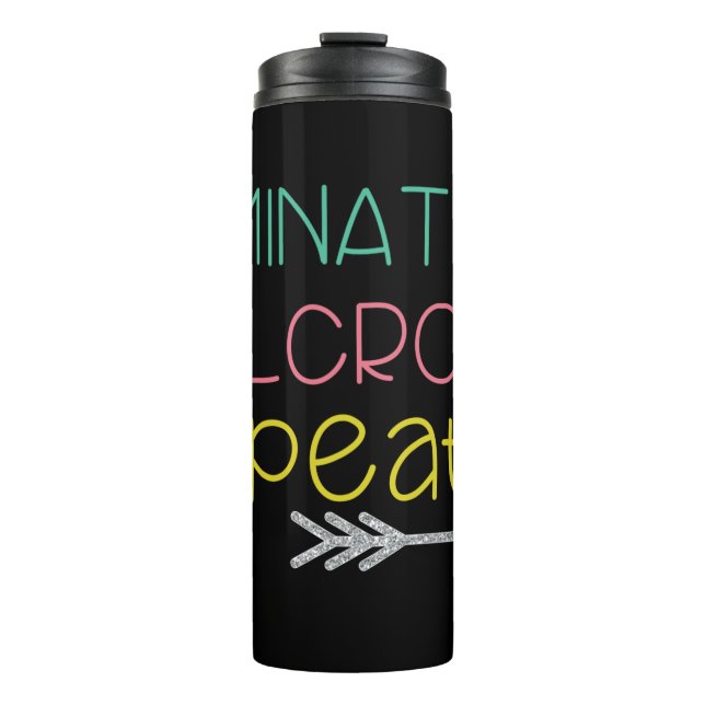 Garrafa Térmica Estratificação. Velcro. Repetição. Tumbler 2 (Frente)