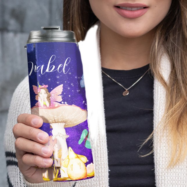 Garrafa Térmica Estrelas Mágicas Encantadas Fadas De Cogumelo Pess (Criador carregado)