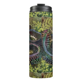 Garrafa Térmica Estudo de Cobra de jardineiro além da pele