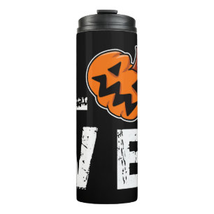 Garrafa Térmica Eu adoro Design de Halloween para um lutador de Ha