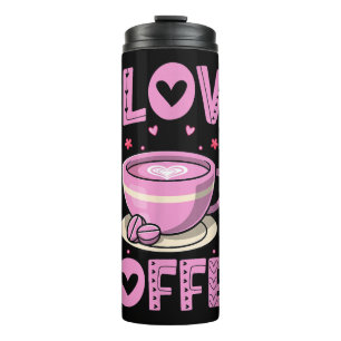 Garrafa Térmica Eu Amo Café - Engraçado Cafeine Drinker Caffeine A