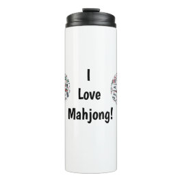 Garrafa Térmica Eu Amo Mahjong Thermal Tumbler