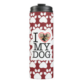 Garrafa Térmica Eu Amo Meu Cachorro Personalizado