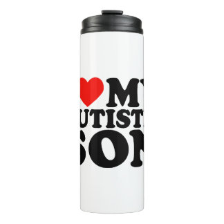 Garrafa Térmica Eu amo meu filho autista Eu corto meu filho com au