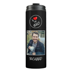 Garrafa Térmica Eu Amo Meu Irmão, Foto Personalizada - Personaliz