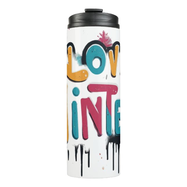 Garrafa Térmica Eu amo o inverno (Frente)