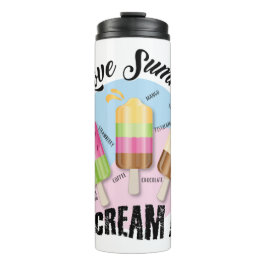 Garrafa Térmica Eu amo Summer - Eu Gritar!!! Horário de Férias