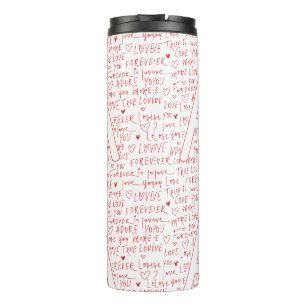 Garrafa Térmica Eu Amo Um Você — Inicial Personalizada “A” Românti
