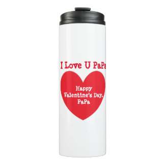 Garrafa Térmica EU AMO VOCÊ PaPa - Feliz Dia dos Namorados
