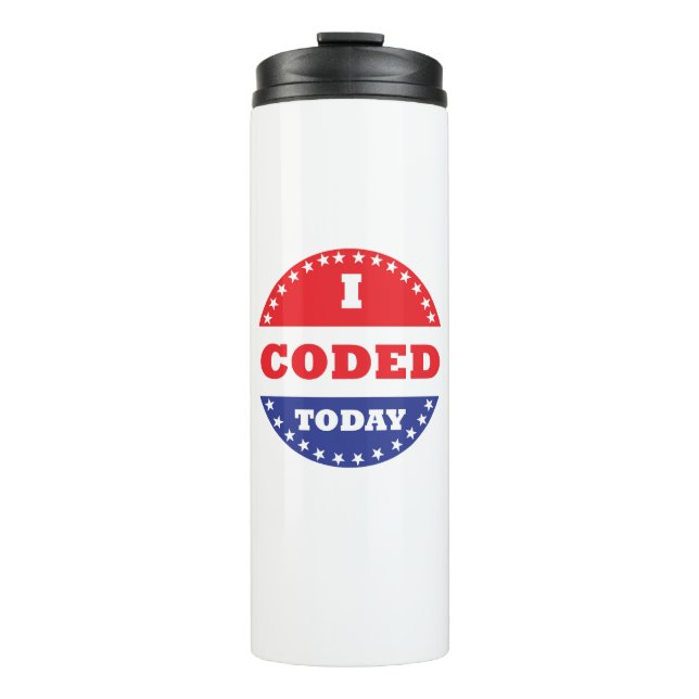 Garrafa Térmica Eu Codificei Hoje (Frente)