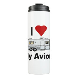 Garrafa Térmica Eu coração Meu Avião