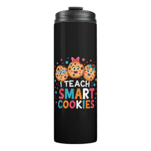 Garrafa Térmica Eu Ensino Cookies Inteligentes Professor de Volta