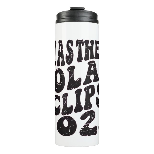 Garrafa Térmica Eu Estava Lá Eclipse Solar 2025 Eclipse Parcial (Frente)