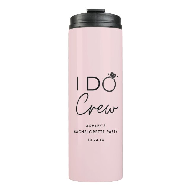 Garrafa Térmica Eu Faço Tripulação Favor de Noiva da Festa de Desp (Frente)