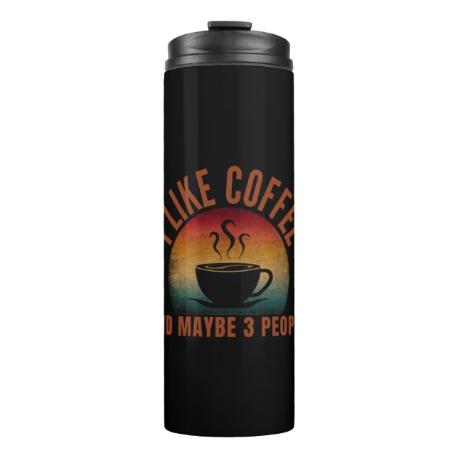 GARRAFA TÉRMICA EU GOSTO DE CAFÉ E TALVEZ 3 PESSOAS (Frente)