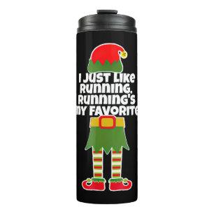 Garrafa Térmica Eu Só Gosto De Correr No Elf De Natal