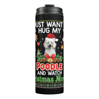 Garrafa Térmica Eu Só Quero Abraçar O Meu Cachorro De Poodle E Ass