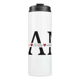 Garrafa Térmica Eu sou amado, escolhido, digno, vitorioso, o sufic