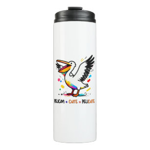 Garrafa Térmica Eu Sou Pelicute – Sou um Pelicano Fofo Caneca Térm