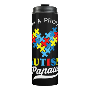 Garrafa Térmica Eu sou um orgulhoso apatia do autismo - perfeito p