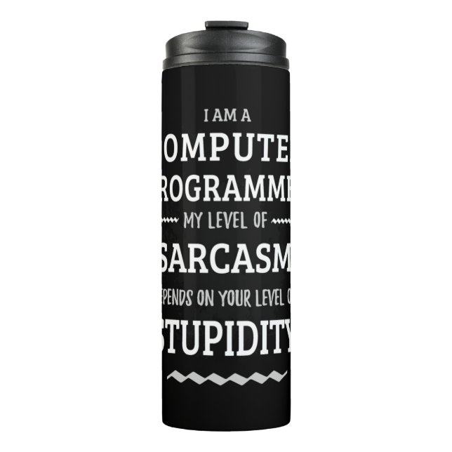 Garrafa Térmica Eu Sou Um Programador De Computador (Frente)