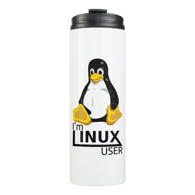 Garrafa Térmica Eu sou usuário de Linux (Frente)