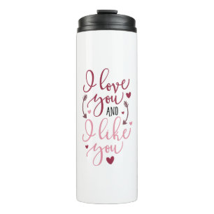 Garrafa Térmica Eu Te Amo E Gosto De Você