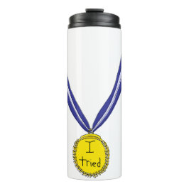 Garrafa Térmica Eu Tentei Medalha
