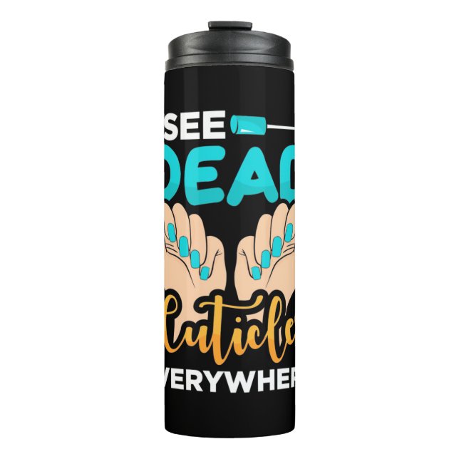 Garrafa Térmica Eu Vejo Círculos Em Todo Lugar (Frente)