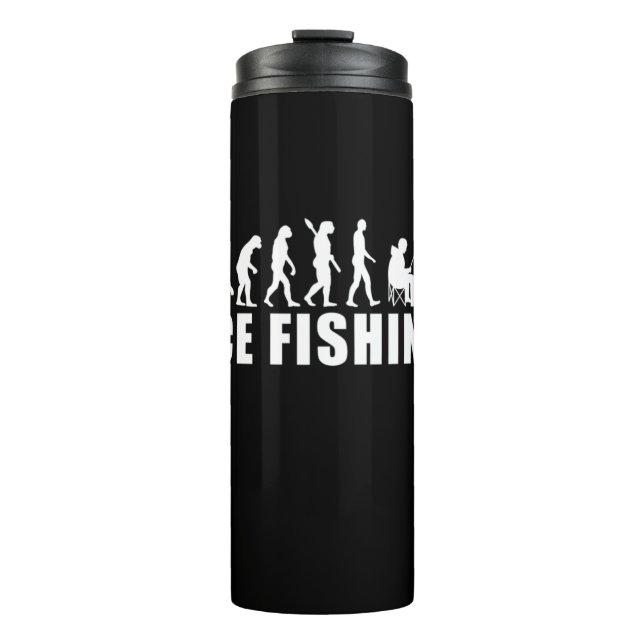 Garrafa Térmica Evolução Da Pesca Do Gelo Da Pesca (Frente)