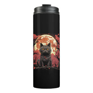 Garrafa Térmica Excelente Wave Halloween_ Black Cat, Pumpkins, Sak
