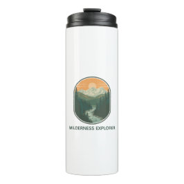 Garrafa Térmica Explorador de Selvagem Personalizado Montanha Retr