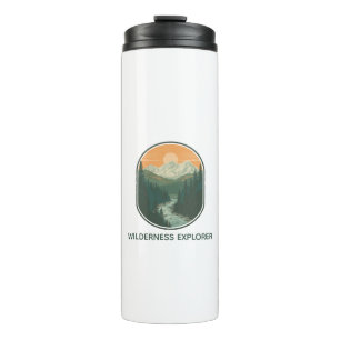 Garrafa Térmica Explorador de Selvagem Personalizado Montanha Retr