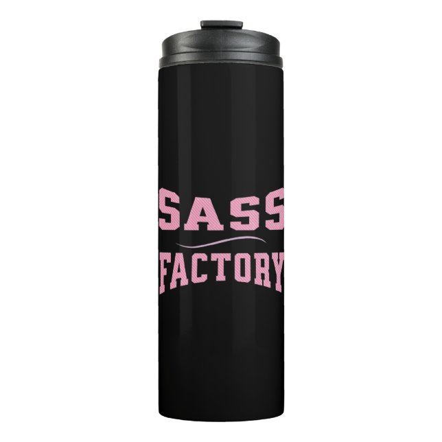 Garrafa Térmica Fábrica Sass - Engraçado (Frente)