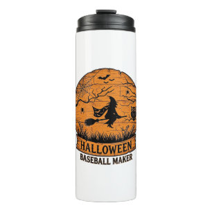 Garrafa Térmica Fabricante de Basebol de Halloween Bruxa Voadora L