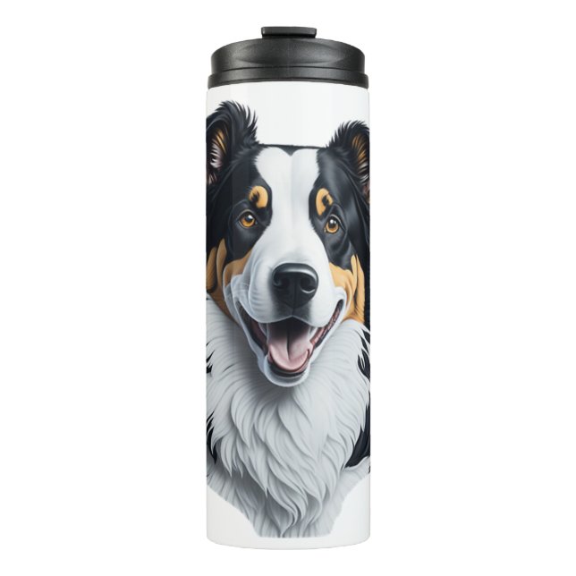 Garrafa Térmica Face de Border Collie (Frente)