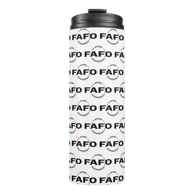 Garrafa Térmica FAFO Ações Têm Consequências (Frente)